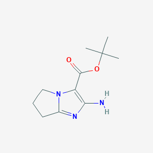 B2440052 tert-butyl 2-amino-5H,6H,7H-pyrrolo[1,2-a]imidazole-3-carboxylate CAS No. 2138379-84-5