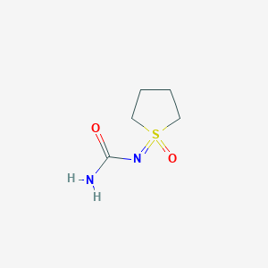 molecular formula C5H10N2O2S B2440057 （1-氧代硫环-1-亚烯基）脲 CAS No. 2253639-21-1