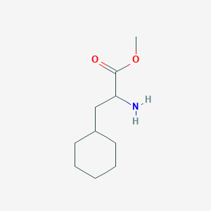 molecular formula C10H19NO2 B2440079 Methyl 2-amino-3-cyclohexylpropanoate CAS No. 789460-77-1