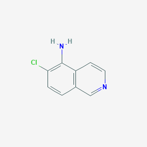 molecular formula C9H7ClN2 B2440094 5-Isoquinolinamine, 6-chloro- CAS No. 72677-89-5