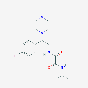 N1-(2-(4-fluorophenyl)-2-(4-methylpiperazin-1-yl)ethyl)-N2-isopropyloxalamide