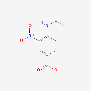 molecular formula C11H14N2O4 B2440110 4-Isopropylamino-3-nitro-benzoic acid methyl ester CAS No. 234751-02-1