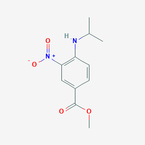 molecular formula C11H14N2O4 B2440110 Éster metílico del ácido 4-isopropilamino-3-nitrobenzoico CAS No. 234751-02-1