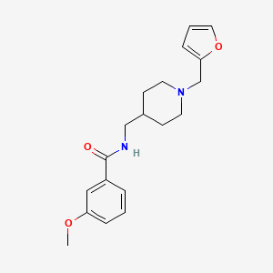 molecular formula C19H24N2O3 B2440112 N-((1-(furan-2-ilmetil)piperidin-4-il)metil)-3-metoxibenzamida CAS No. 953915-98-5