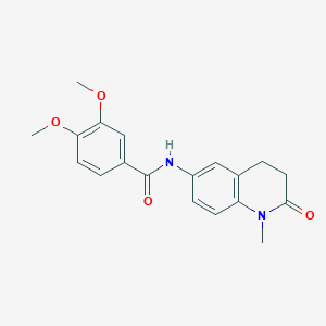3,4-dimethoxy-N-(1-methyl-2-oxo-1,2,3,4-tetrahydroquinolin-6-yl)benzamide