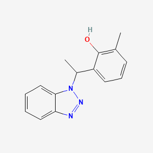 molecular formula C15H15N3O B2440154 2-[1-(Benzotriazol-1-yl)ethyl]-6-methylphenol CAS No. 132980-50-8