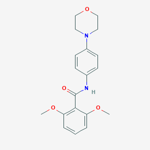 molecular formula C19H22N2O4 B244016 2,6-dimethoxy-N-[4-(morpholin-4-yl)phenyl]benzamide 