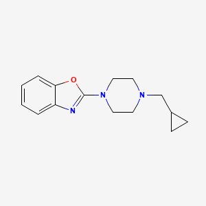 molecular formula C15H19N3O B2440163 2-[4-(Cyclopropylmethyl)piperazin-1-yl]-1,3-benzoxazole CAS No. 2415540-03-1