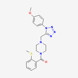 (4-((1-(4-methoxyphenyl)-1H-tetrazol-5-yl)methyl)piperazin-1-yl)(2-(methylthio)phenyl)methanone