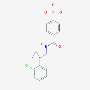4-[[1-(2-Chlorophenyl)cyclopropyl]methylcarbamoyl]benzenesulfonyl fluoride