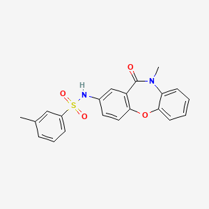 3-methyl-N-(10-methyl-11-oxo-10,11-dihydrodibenzo[b,f][1,4]oxazepin-2-yl)benzenesulfonamide