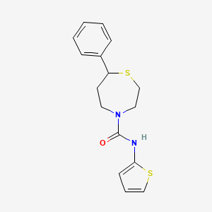 7-phenyl-N-(thiophen-2-yl)-1,4-thiazepane-4-carboxamide