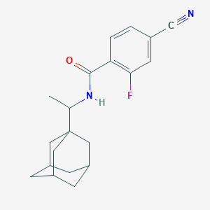 molecular formula C20H23FN2O B244020 N-[1-(1-adamantyl)ethyl]-4-cyano-2-fluorobenzamide 