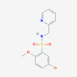 5-bromo-2-methoxy-N-(pyridin-2-ylmethyl)benzenesulfonamide