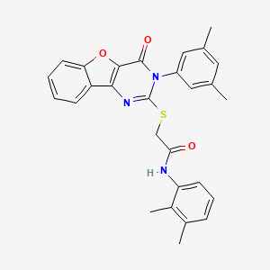 N-(2,3-dimethylphenyl)-2-((3-(3,5-dimethylphenyl)-4-oxo-3,4-dihydrobenzofuro[3,2-d]pyrimidin-2-yl)thio)acetamide