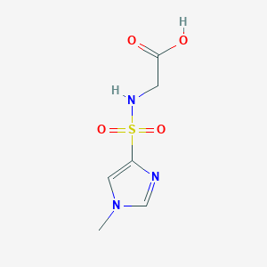 molecular formula C6H9N3O4S B2440211 2-(1-methyl-1H-imidazole-4-sulfonamido)acetic acid CAS No. 1249411-93-5