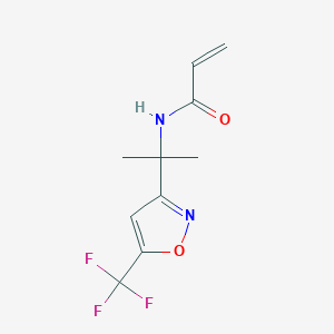 molecular formula C10H11F3N2O2 B2440220 N-{2-[5-(trifluoromethyl)-1,2-oxazol-3-yl]propan-2-yl}prop-2-enamide CAS No. 2094402-25-0