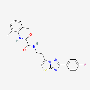 N1-(2,6-dimethylphenyl)-N2-(2-(2-(4-fluorophenyl)thiazolo[3,2-b][1,2,4]triazol-6-yl)ethyl)oxalamide