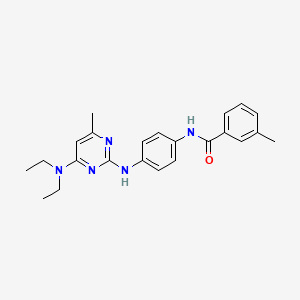 molecular formula C23H27N5O B2440241 N-(4-{[4-(diethylamino)-6-methylpyrimidin-2-yl]amino}phenyl)-3-methylbenzamide CAS No. 923131-41-3