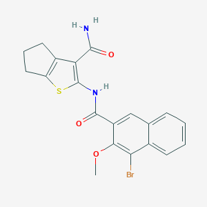 2-[(4-bromo-3-methoxy-2-naphthoyl)amino]-5,6-dihydro-4H-cyclopenta[b]thiophene-3-carboxamide