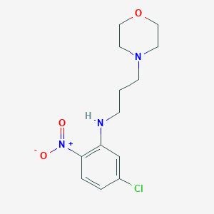 molecular formula C13H18ClN3O3 B2440263 (5-Chloro-2-nitrophenyl)(3-morpholin-4-ylpropyl)amine CAS No. 330177-70-3
