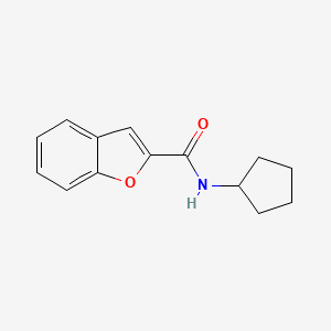 molecular formula C14H15NO2 B2440275 N-cyclopentyl-1-benzofuran-2-carboxamide CAS No. 899268-39-4