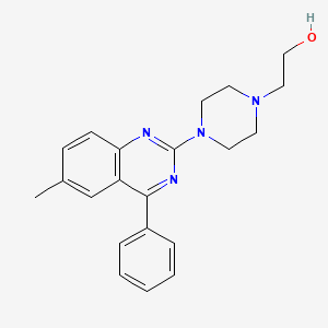 molecular formula C21H24N4O B2440276 2-(4-(6-Methyl-4-phenylquinazolin-2-yl)piperazin-1-yl)ethanol CAS No. 385417-69-6