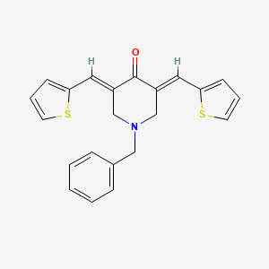 1-benzyl-3,5-bis(2-thienylmethylene)tetrahydro-4(1H)-pyridinone