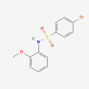 molecular formula C13H12BrNO3S B2440310 4-bromo-N-(2-methoxyphenyl)benzenesulfonamide CAS No. 7523-00-4