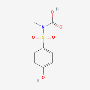 (4-Hydroxyphenyl)sulfonyl-methylcarbamic acid