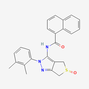 N-[2-(2,3-dimethylphenyl)-5-oxo-4,6-dihydrothieno[3,4-c]pyrazol-3-yl]naphthalene-1-carboxamide