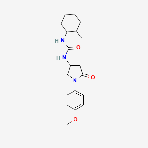 molecular formula C20H29N3O3 B2440332 1-(1-(4-Ethoxyphenyl)-5-oxopyrrolidin-3-yl)-3-(2-methylcyclohexyl)urea CAS No. 1052603-66-3
