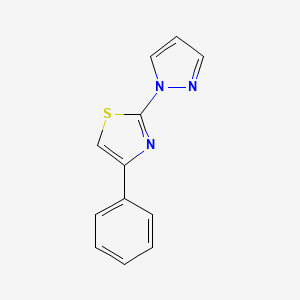 4-phenyl-2-(1H-pyrazol-1-yl)-1,3-thiazole