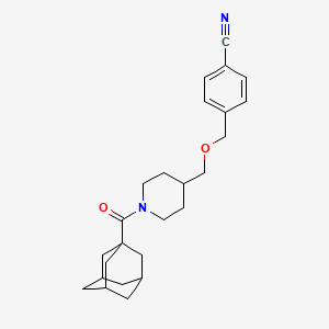 4-(((1-((3r,5r,7r)-Adamantane-1-carbonyl)piperidin-4-yl)methoxy)methyl)benzonitrile