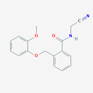 N-(Cyanomethyl)-2-[(2-methoxyphenoxy)methyl]benzamide