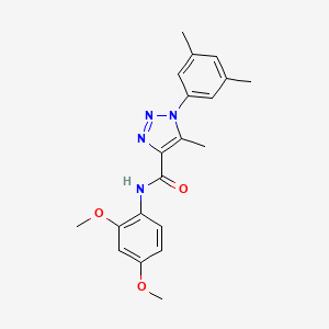 molecular formula C20H22N4O3 B2440374 N-(2,4-二甲氧基苯基)-1-(3,5-二甲基苯基)-5-甲基-1H-1,2,3-三唑-4-甲酰胺 CAS No. 895644-34-5