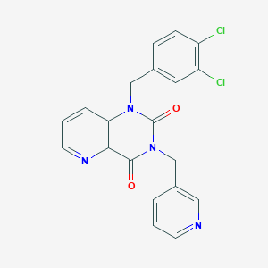 molecular formula C20H14Cl2N4O2 B2440376 1-(3,4-dichlorobenzyl)-3-(pyridin-3-ylmethyl)pyrido[3,2-d]pyrimidine-2,4(1H,3H)-dione CAS No. 941902-12-1