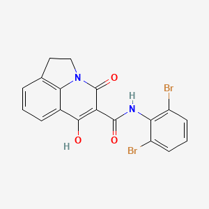 N-(2,6-dibromophenyl)-6-hydroxy-4-oxo-1,2-dihydro-4H-pyrrolo[3,2,1-ij]quinoline-5-carboxamide