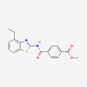 Methyl 4-[(4-ethyl-1,3-benzothiazol-2-yl)carbamoyl]benzoate