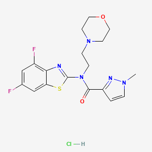 N-(4,6-difluorobenzo[d]thiazol-2-yl)-1-methyl-N-(2-morpholinoethyl)-1H-pyrazole-3-carboxamide hydrochloride