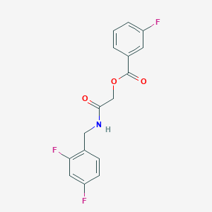 2-((2,4-Difluorobenzyl)amino)-2-oxoethyl 3-fluorobenzoate