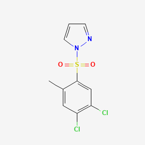 1-[(4,5-dichloro-2-methylphenyl)sulfonyl]-1H-pyrazole