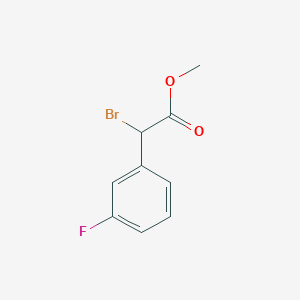 molecular formula C9H8BrFO2 B2440394 2-溴-2-(3-氟苯基)乙酸甲酯 CAS No. 503541-03-5