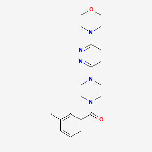 molecular formula C20H25N5O2 B2440397 (4-(6-吗啉并吡啶嗪-3-基)哌嗪-1-基)(间甲苯基)甲酮 CAS No. 902568-27-8