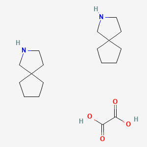 molecular formula C18H32N2O4 B2440401 2-Azaspiro[4.4]nonane hemioxalate CAS No. 1523617-88-0
