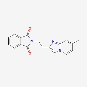 molecular formula C18H15N3O2 B2440429 2-[2-(7-Methylimidazo[1,2-a]pyridin-2-yl)ethyl]-1H-isoindole-1,3(2H)-dione CAS No. 1417634-29-7