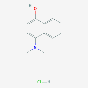 molecular formula C12H14ClNO B2440431 4-(二甲氨基)萘-1-醇盐酸盐 CAS No. 2044796-52-1