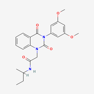 N-(sec-butyl)-2-(3-(3,5-dimethoxyphenyl)-2,4-dioxo-3,4-dihydroquinazolin-1(2H)-yl)acetamide