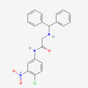 molecular formula C21H18ClN3O3 B2440440 2-(benzhydrylamino)-N-(4-chloro-3-nitrophenyl)acetamide CAS No. 329779-17-1