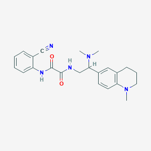 N1-(2-cyanophenyl)-N2-(2-(dimethylamino)-2-(1-methyl-1,2,3,4-tetrahydroquinolin-6-yl)ethyl)oxalamide